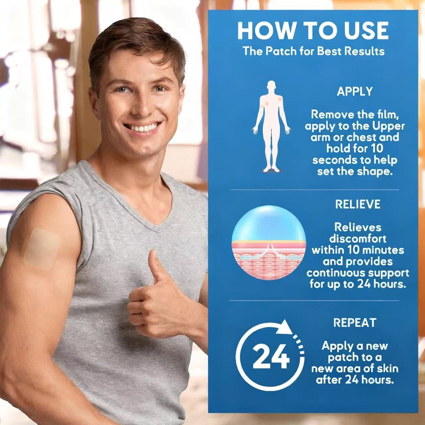 ✅FDA Approved LITTWAY™ DoubleNano COPD Relief Patch (💝 Cough, wheezing, shortness of breath, sputum, stuffy nose, bronchitis, bronchitis, allergy symptoms, lung discomfort)