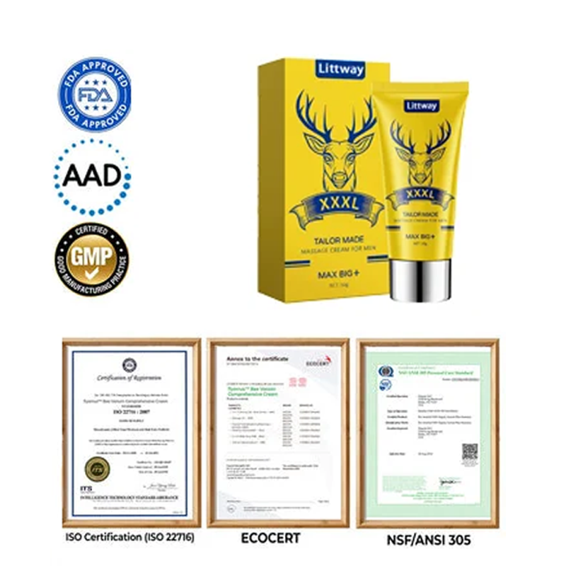 Final 3 Hours: 60% OFF🔥 Littway™ DeerHorn Male Vitality Massage Cream🦌