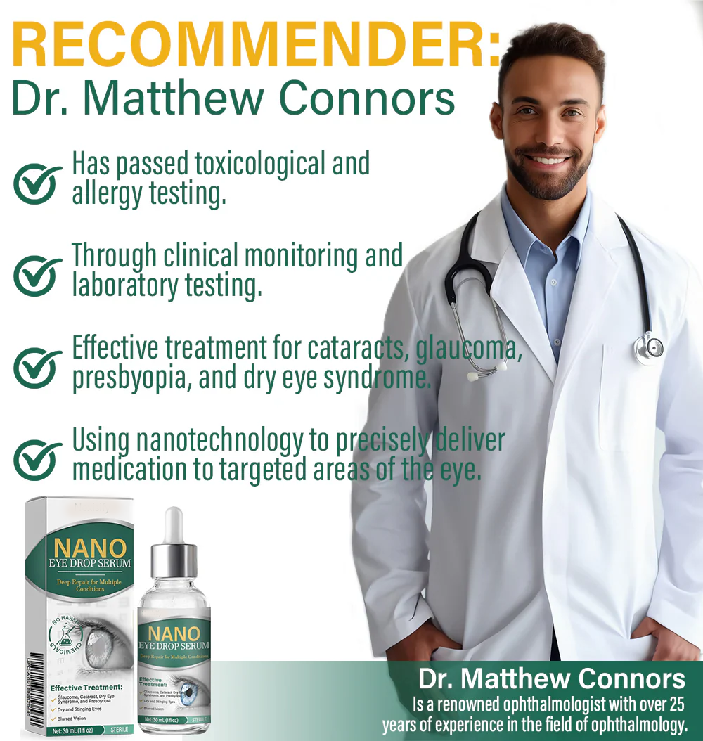 OptiFusion Nano Eye Drops Serum ✅FDA Approved(Suitable for presbyopia, dry eye syndrome, glaucoma, and cataracts) ☘️☘️