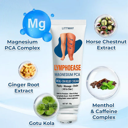 ✅ Official Store: Timilk® LymphoEase Magnesium PCA Roll-On Relief Cream 🔥 FDA Certified (Clinically Proven Relief for Lymphedema, Leg Swelling & Poor Circulation 🩺)
