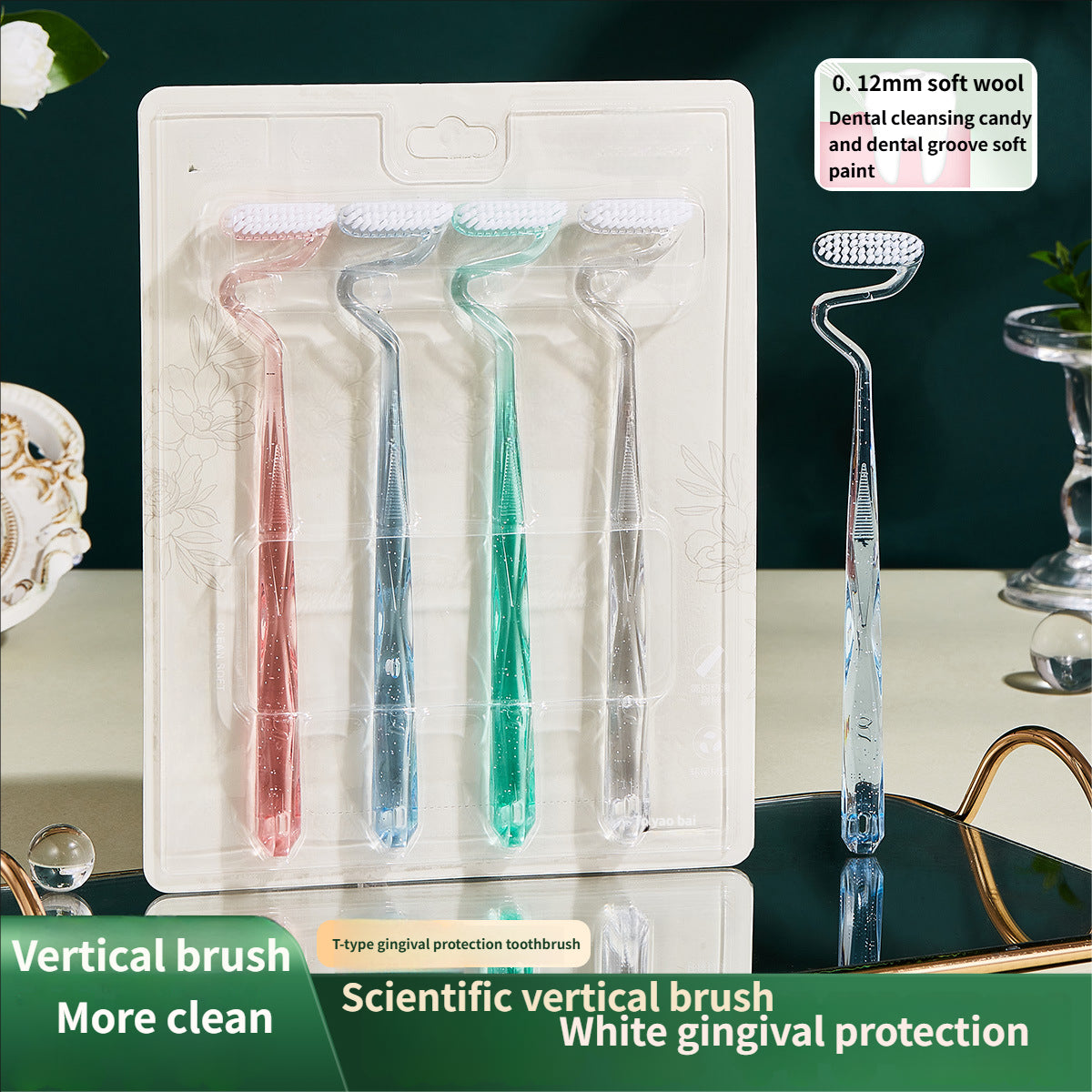 S-shaped toothbrush, Bass's method designated toothbrush