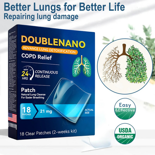 ✅FDA Approved LITTWAY™ DoubleNano COPD Relief Patch (💝 Cough, wheezing, shortness of breath, sputum, stuffy nose, bronchitis, bronchitis, allergy symptoms, lung discomfort)