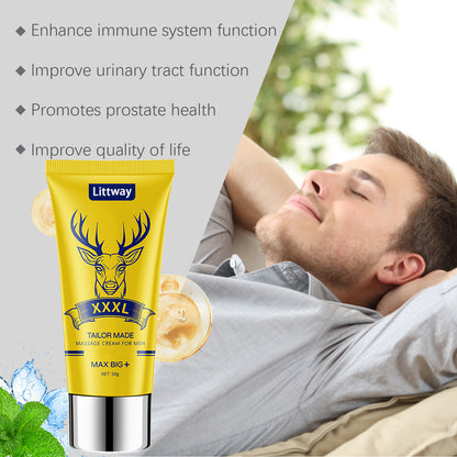 Final 3 Hours: 60% OFF🔥 Littway™ DeerHorn Male Vitality Massage Cream🦌