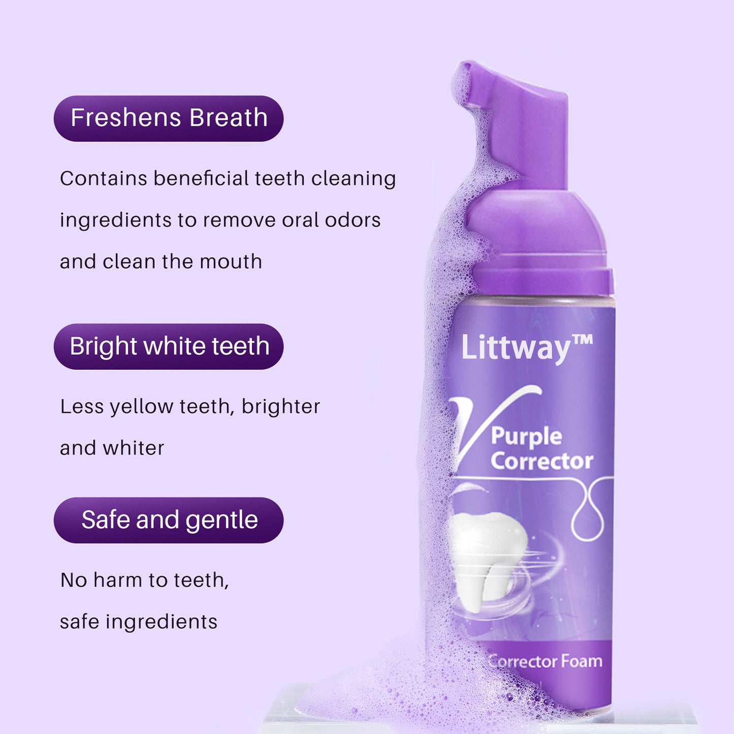 Smile Bright in Just 3 Days—Littway™ V Smile Whitening Toothpaste