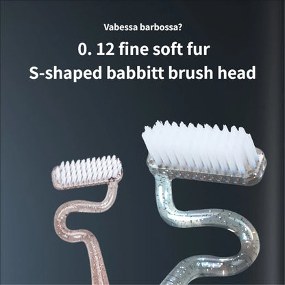 S-shaped toothbrush, Bass's method designated toothbrush