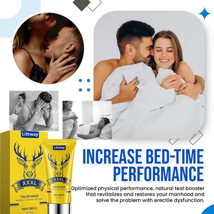 Final 3 Hours: 60% OFF🔥 Littway™ DeerHorn Male Vitality Massage Cream🦌