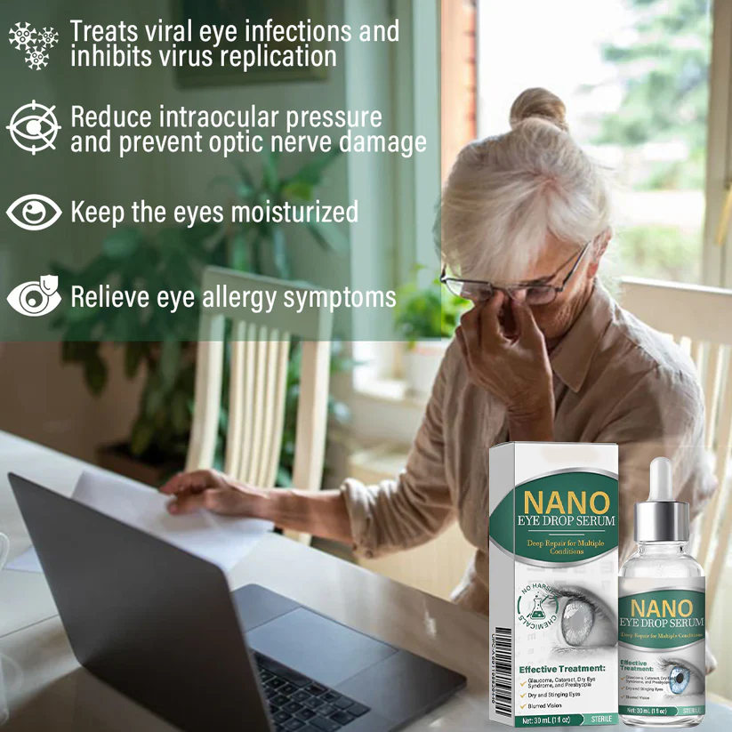 OptiFusion Nano Eye Drops Serum ✅FDA Approved(Suitable for presbyopia, dry eye syndrome, glaucoma, and cataracts) ☘️☘️