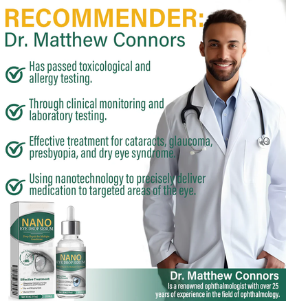 OptiFusion Nano Eye Drops Serum ✅FDA Approved(Suitable for presbyopia, dry eye syndrome, glaucoma, and cataracts) ☘️☘️